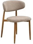 2er-Set Stuhl Levanto Stoff Beige Sand