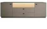 M&auml;usbacher TV-Lowboard Lino Holz Grau Taupe