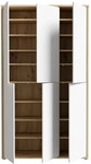 FORTE Garderobenschrank Alice Springs Dekor Eiche / Grau