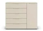 Kommode Flipp Dekor Beige Champagner
