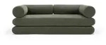 INNOVATION LIVING Schlafsofa Circlus L Shaped Armlehnen Stoff Gr&uuml;n Olive