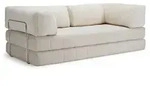 INNOVATION LIVING Schlafsofa mit Armlehnen CozyPad Cord Wei&szlig; Ivory