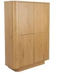 DAHEIM Highboard Almira Holz Braun Eiche