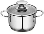 K&uuml;chenprofi Kochtopf Mini Edelstahl Silber 12 cm