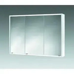 Spiegelschrank Batu 100 Dekor Wei&szlig;, Transparent Wei&szlig; / Spiegel