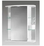Spiegelschrank Havana Dekor Wei&szlig;, Transparent Wei&szlig; / Spiegel