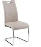 4er-Set Hela Freischwinger Flora Lederoptik Braun Cappuccino