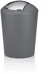 Kela Schwingdeckeleimer Marta Kunststoff Grau 1,7 l
