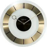 Nextime Quarzwanduhr Retro &Oslash; 31 cm Glas Gold