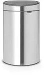 brabantia Touch Bin Matt Steel 10+23l Edelstahl Transparent