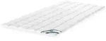 f.a.n. frankenstolz Matratzenauflage Wash Cotton 90 x 200 cm Baumwolle Wei&szlig;