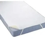 Matratzenauflage 90 x 200 cm Baumwolle Wei&szlig;