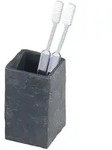 WENKO Zahnputzbecher Slate Rock Polyresin