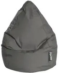 Sitting Point Sitzsack Beanbag Brava XXL Stoff Grau Anthrazit