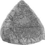Sitting Point Sitzsack Mittelgrau Beanbag Fluffy L