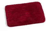 Kleine Wolke Badteppich Relax 55 x 65 cm Polyacryl Rot Rubin