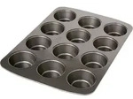 Muffinform Easy Baking 12er Metall Schwarz
