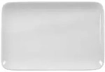 Seltmann Platte Rondo 20,5 x 12,5 cm Porzellan Wei&szlig;