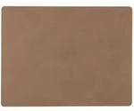 LINDDNA Tischset Nupo L Square Leder Braun (Large)
