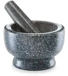 M&ouml;rser 2tlg. Granit Grau