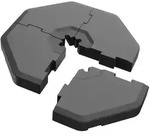 Schneider Schirme Sonnenschirmst&auml;nderplatten Zubeh&ouml;r 4tlg. Kunststoff Schwarz