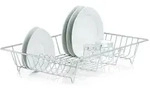 Abtropfgestell 48 x 32,5 cm Metall Silber