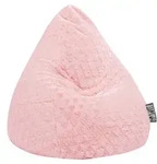 Sitting Point Sitzsack Beanbag fluffy hearts Stoff Rosa Rose L (Large)