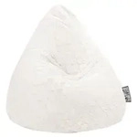 Sitting Point Sitzsack Beanbag fluffy hearts Stoff Wei&szlig; XL (Extra Large)