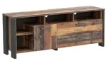 FORTE TV-Lowboard Clif Holzoptik Braun