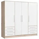 FORTE Kleiderschrank Jupiter 207 x 200 cm Dekor Grau Sandeiche