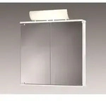 Spiegelschrank 19122 Dekor Wei&szlig;, Transparent Wei&szlig; / Spiegel