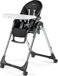 PEG Hochstuhl Prima Pappa Schwarz, Grau Follow Me Hightech-Licorice