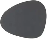 LINDDNA Tischset Nupo L Curve Leder Grau Anthrazit (Large)