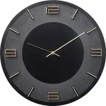 KARE DESIGN Quarzwanduhr Leonardo &Oslash; 49 cm Dekor Schwarz
