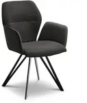 Stuhl Merlot Stoff Grau Graphit