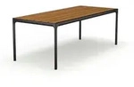 HOUE Gartentisch Four 210 x 90 cm Bambus Schwarz