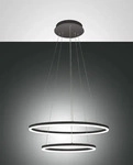 FABAS LED-Pendelleuchte Schwarz Giotto 60 cm