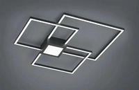Trio LED-Deckenleuchte Grau Hydra