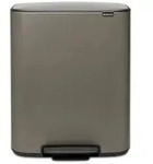 brabantia Treteimer Bo 2x30 Liter Braun