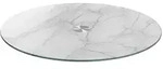 Leonardo Platte Marble 33 cm Glas Wei&szlig;