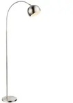 Globo Stehlampe Benno Alu, Eisen, Stahl & Metall Silber Chrom