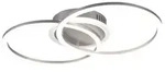 Reality Leuchten LED-Deckenleuchte Venida Alu, Eisen, Stahl & Metall Silber Titan