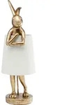 KARE DESIGN Tischleuchte ANIMAL RABBIT Kunststoff Wei&szlig; / Gold 68 cm