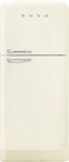 smeg K&uuml;hl-Gefrierkombination Creme / Chrom FAB50RCR5