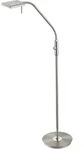Trio LED-Stehlampe Bergamo Metall Silber Nickel matt