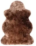 Schaffell 68 x 100 cm Wolle Braun