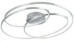 Trio LED-Deckenleuchte Gale Alu, Eisen, Stahl & Metall Silber Nickel matt
