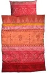 Casatex Bettw&auml;sche Indi 135 x 200 cm Satin Rot