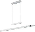 Trio LED-Pendelleuchte Trajan Alu, Eisen, Stahl & Metall Silber Nickel matt