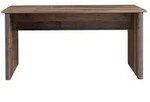 FORTE Schreibtisch Clif Holzoptik Braun Dunkelbraun